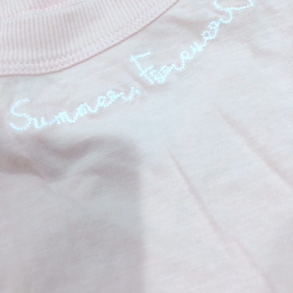 LOFT Pink Cropped T-Shirt - NWT - XL